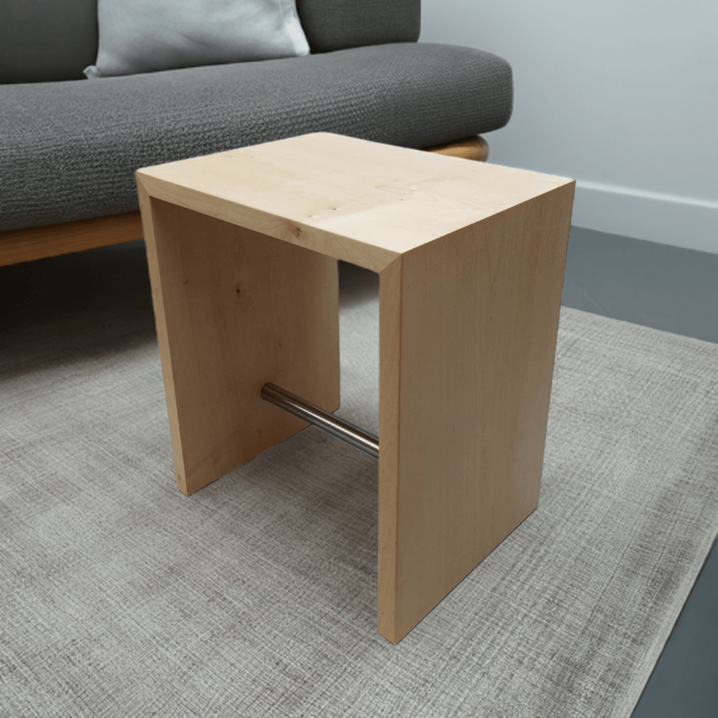 Massivholz Hocker Beistelltisch Design modern Nachttisch Nachtkästchen Ahorn Holz Coffeetable Bank Sitzbank Tisch Schlafzimmer Wohnzimmer hochwertig stylisch