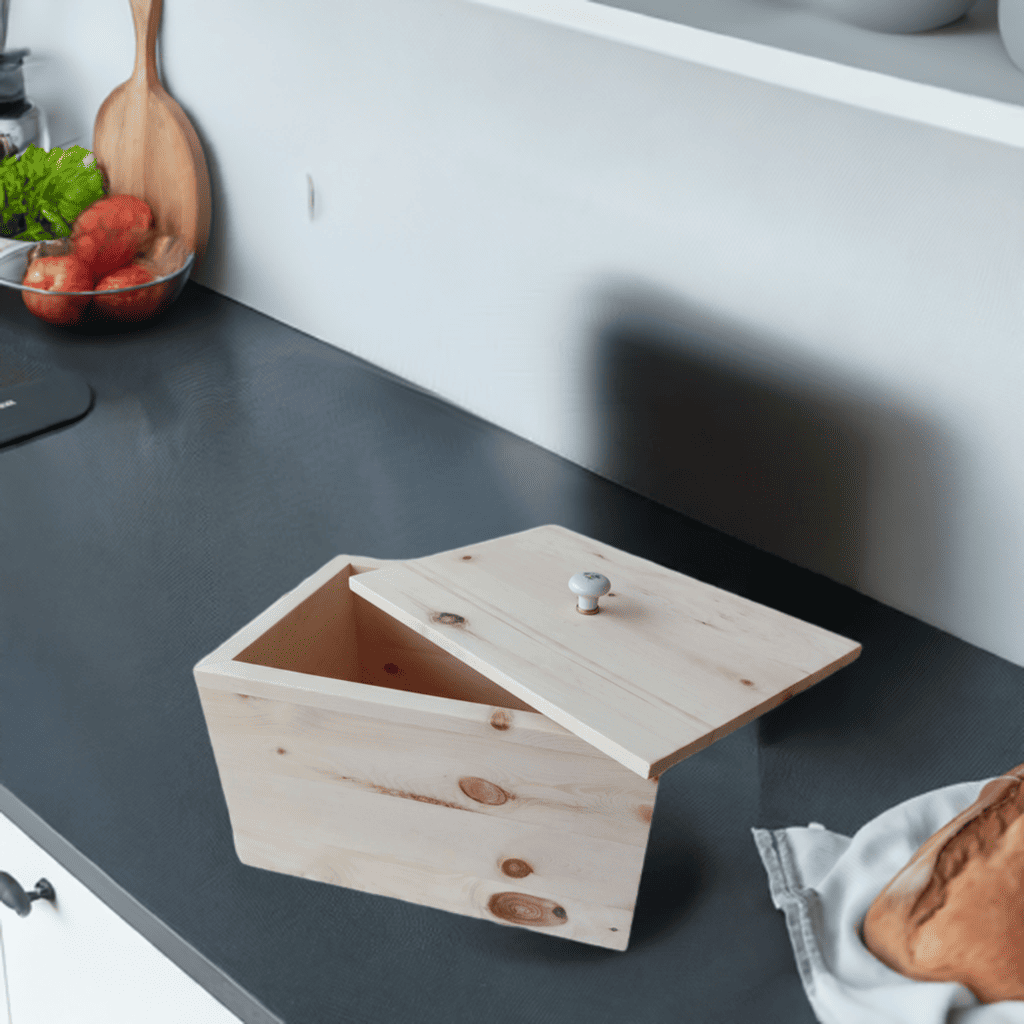 Brotbox Brotkasten Zirbe Holz Arve Brotaufbewahrung Brotlagern
