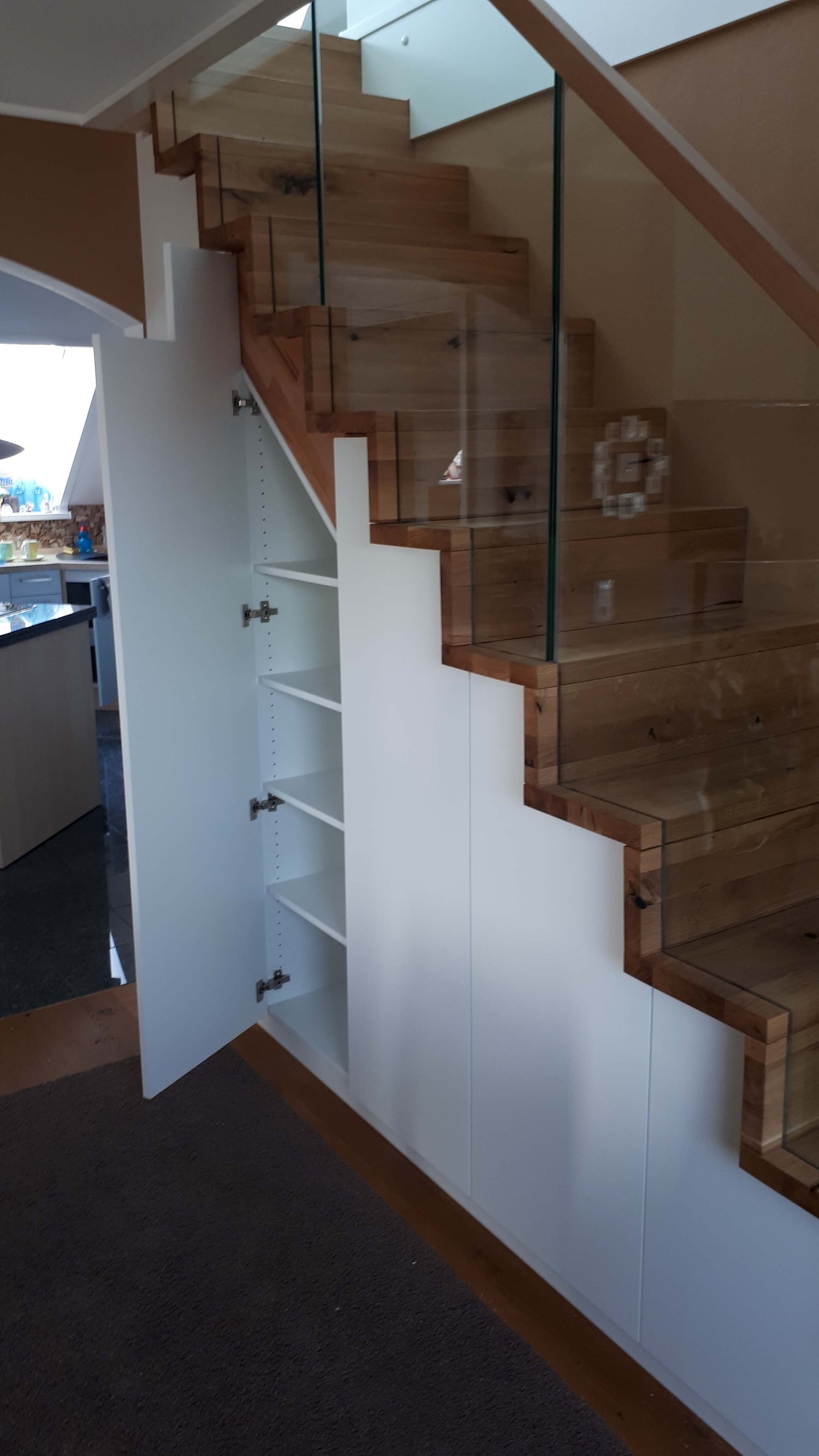 Einbauschrank Treppe Nische Schrank Schreinerei Manfred Negele Möbel Innenausbau