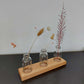 Blumenvase Glas Holz Blumen Tischdeko Hochzeitsdeko Couchtisch Fensterbank Zuhause einrichten Deko Accessoire dekorieren Trockenblumen Einrichtungsideen  Wohnzimmer 