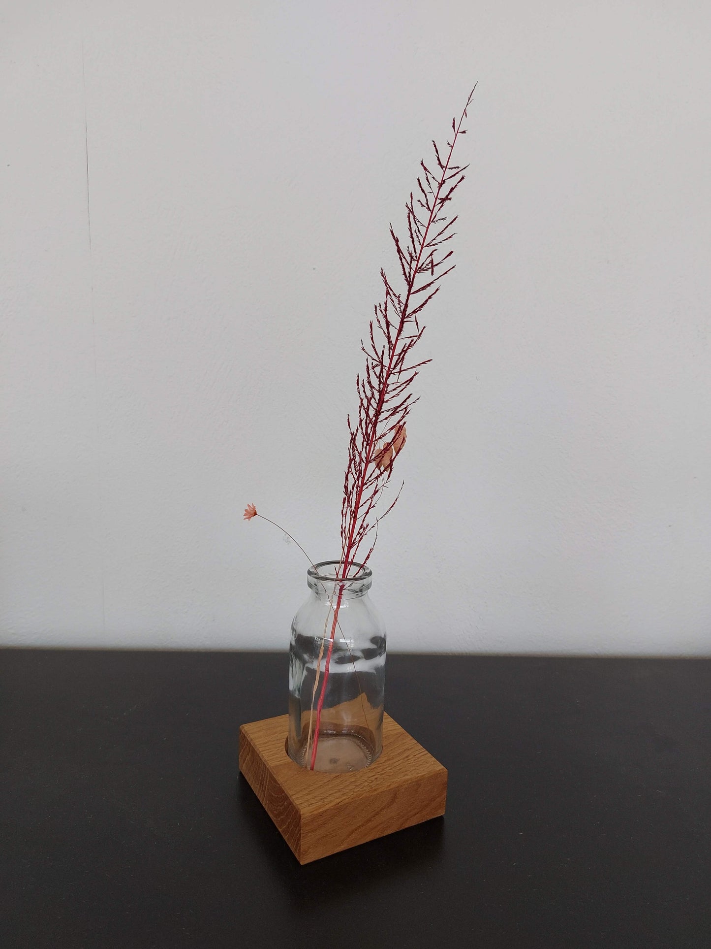 Blumenvase mit Glas * Hochzeitsdeko