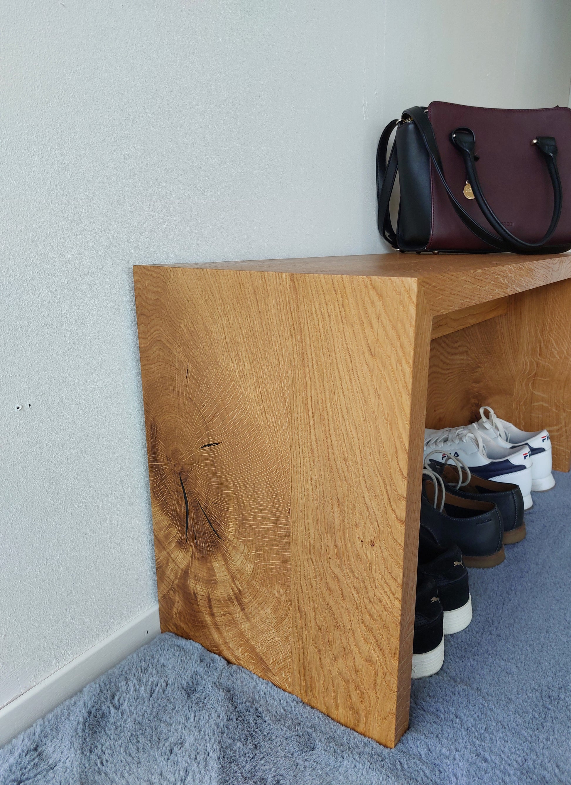 Sitzbank Esszimmerbank Garderobenbank Eiche Garderobe Esszimmer Schlafzimmer Eiche Massivholz Wildeiche