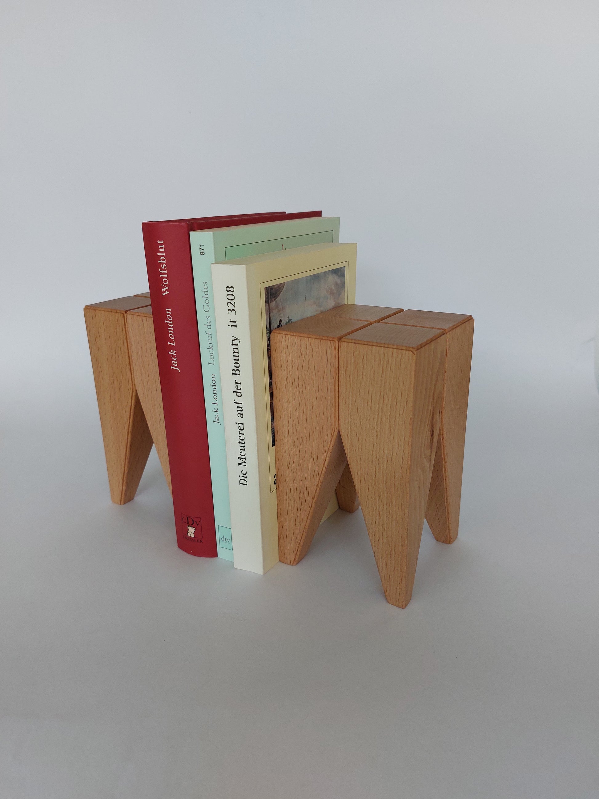 Designer Buchstütze Backenzahn Hocker Statue Massivholz Deko Accessoire Holz Geschenk Wohnzimmer Schlafzimmer Regal Bücher Zahnarzt Arztpraxis Zahn Wohnaccessoires Wohndeko