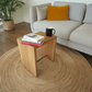 Holz Hocker Eiche Design Beistelltisch Nachttisch Couchtisch Sitzbank Sitzhocker Wohnzimmer Schlafzimmer Küche Praxis Büro Wartezimmer Arzt modern Design Massivholz