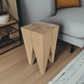 Design Hocker Beistelltisch Nachttisch Massivholz Buche Skandinavisches Design rustikal Nachtkästchen Sitzhocker Sitzbank Schlafzimmer Wohnzimmer Küche Zahnarzt Praxis Wartezimmer Kanzlei