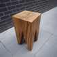 Holz Hocker Beistelltisch Eiche rustikal Zahnhocker Altholz Massivholz rustikal Couchtisch Coffeetable Nachttisch Nachtkästchen Wohnzimmer Esszimmer Küche Büro Praxis Wartezimmer Arzt Zahnarzt