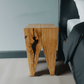 Design Hocker Kirsche - moderner Beistelltisch Nachttisch in Massivholz Wildkirsche