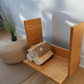Brennholz Ständer Kaminholzregal Innenraum Eiche Ständer Massivholz Küche Wohnzimmer Kamin Ofen Kachelofen Heizen Wärme Brennholzregal