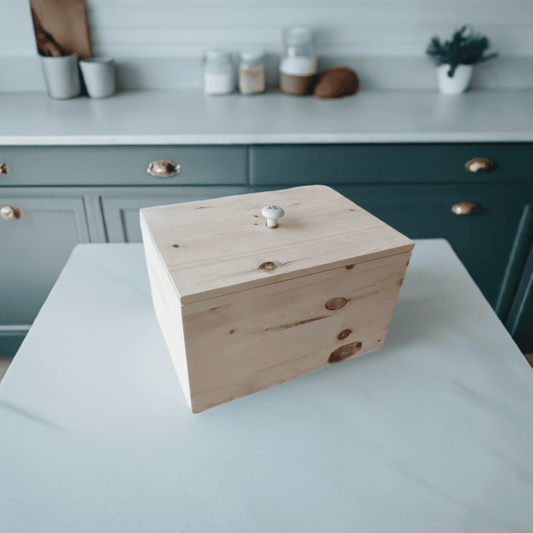 Brotkasten Zirbe Massivholz Brotbox Brotaufbewahrung rustikal Arve Küche Brotdose Brotkiste 