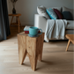 Holz Hocker Ulme Rüster moderner Beistelltisch Nachttisch Sitzhocker Wohnzimmer Designer-Einrichtung Wohnzimmermöbel 