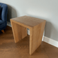 Design Hocker Eiche Beistelltisch Nachttisch Massivholz Couchtisch 