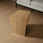 Design Hocker Eiche - Handgefertigter Beistelltisch, Nachttisch und Sitzhocker in Massivholz Eiche