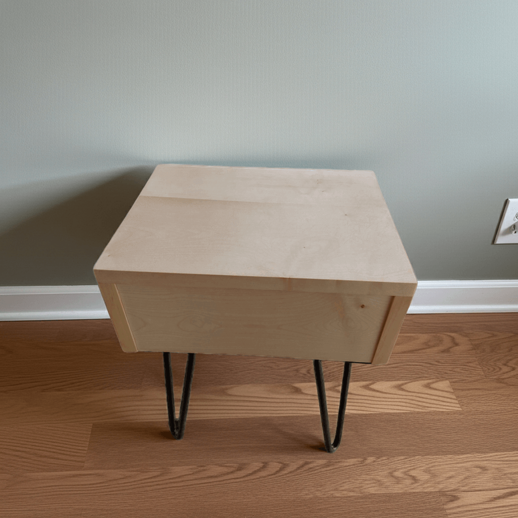 Nachttisch Massivholz Ahorn modern Beistelltisch