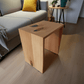 Holz Hocker Birne Massivholz Beistelltisch Nachttisch Wohnzimmer einrichten