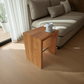 Hocker Kirsche - handgefertigter Design Sitzhocker Beistelltisch Nachttisch - moderne Einrichtung für Schlafzimmer, Wohnzimmer und Küche in Massivholz