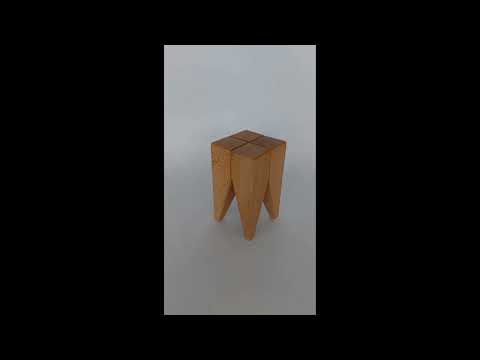 Design Buchstütze Massivholz Figur Zahnhocker Zahnarzt Praxis Büro Wohnzimmer Wohnraum Schlafzimmer Deko Holz Accessoire 