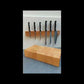 Magnetische Messerhalter Messerblock Messerleiste Messer Holz Magnete Massivholz Obstholz Kirsche Birne Küchenbedarf Küchenaccessoire Küche Kochen Kochbedarf Schneidwerkzeug 